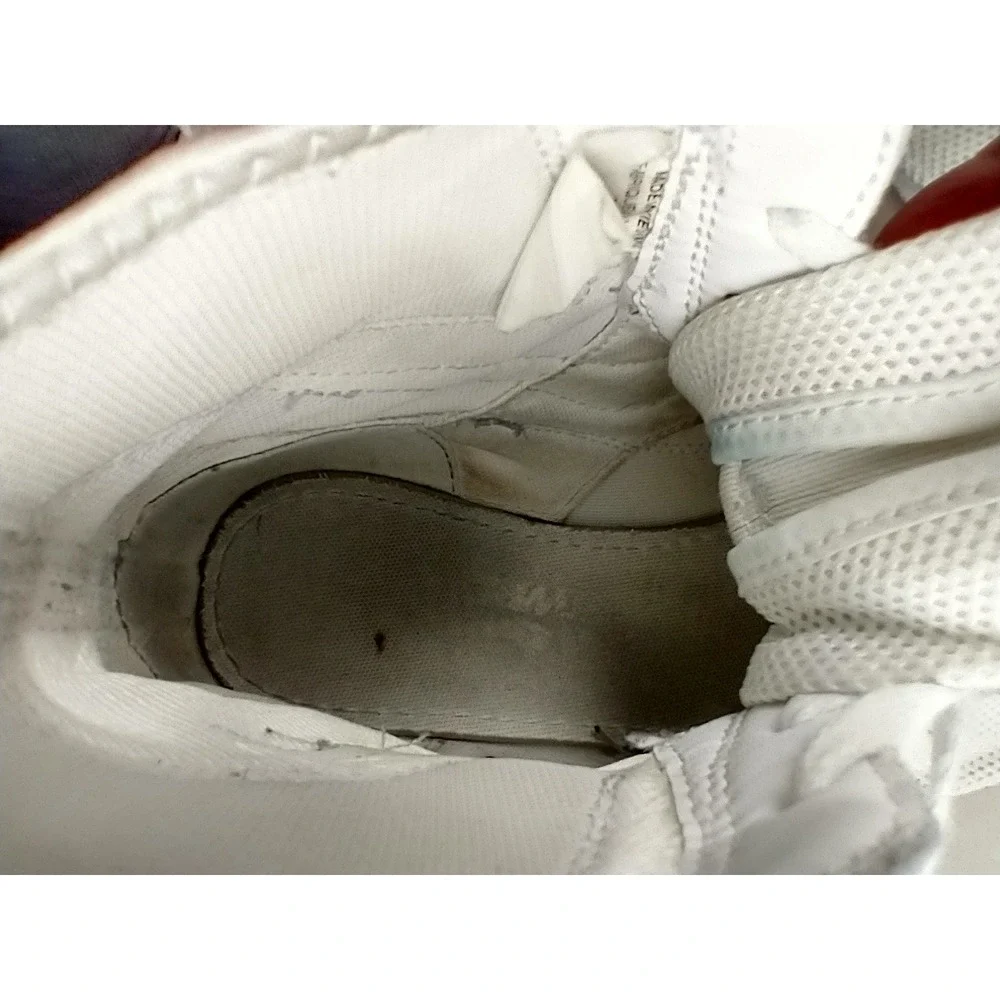 Nike Speedsweep‎ VII Wrestling Shoes Mens 10.5 Silver White 366683-100 High Top